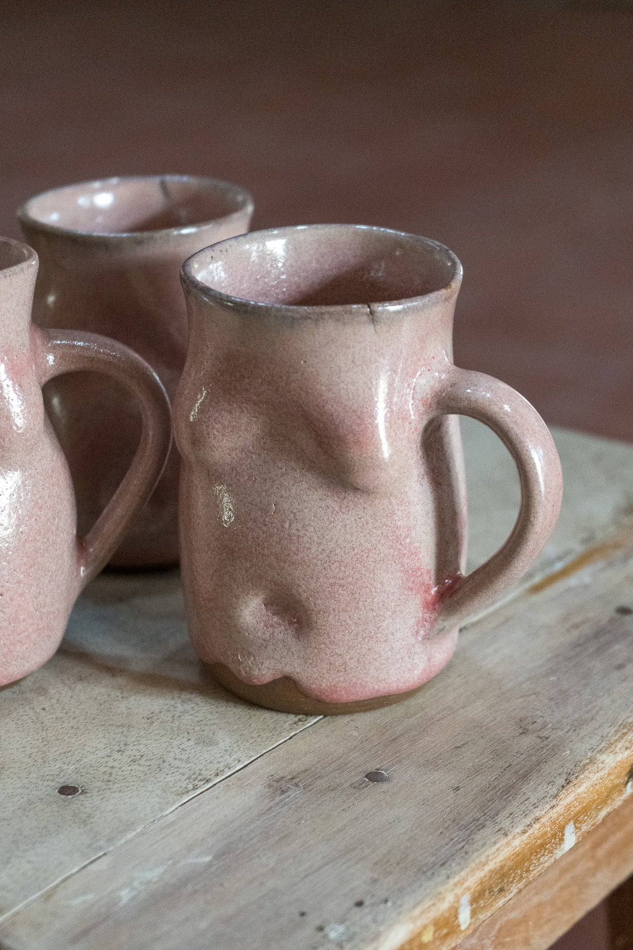 Defective Boob Mug - Earthy Pink