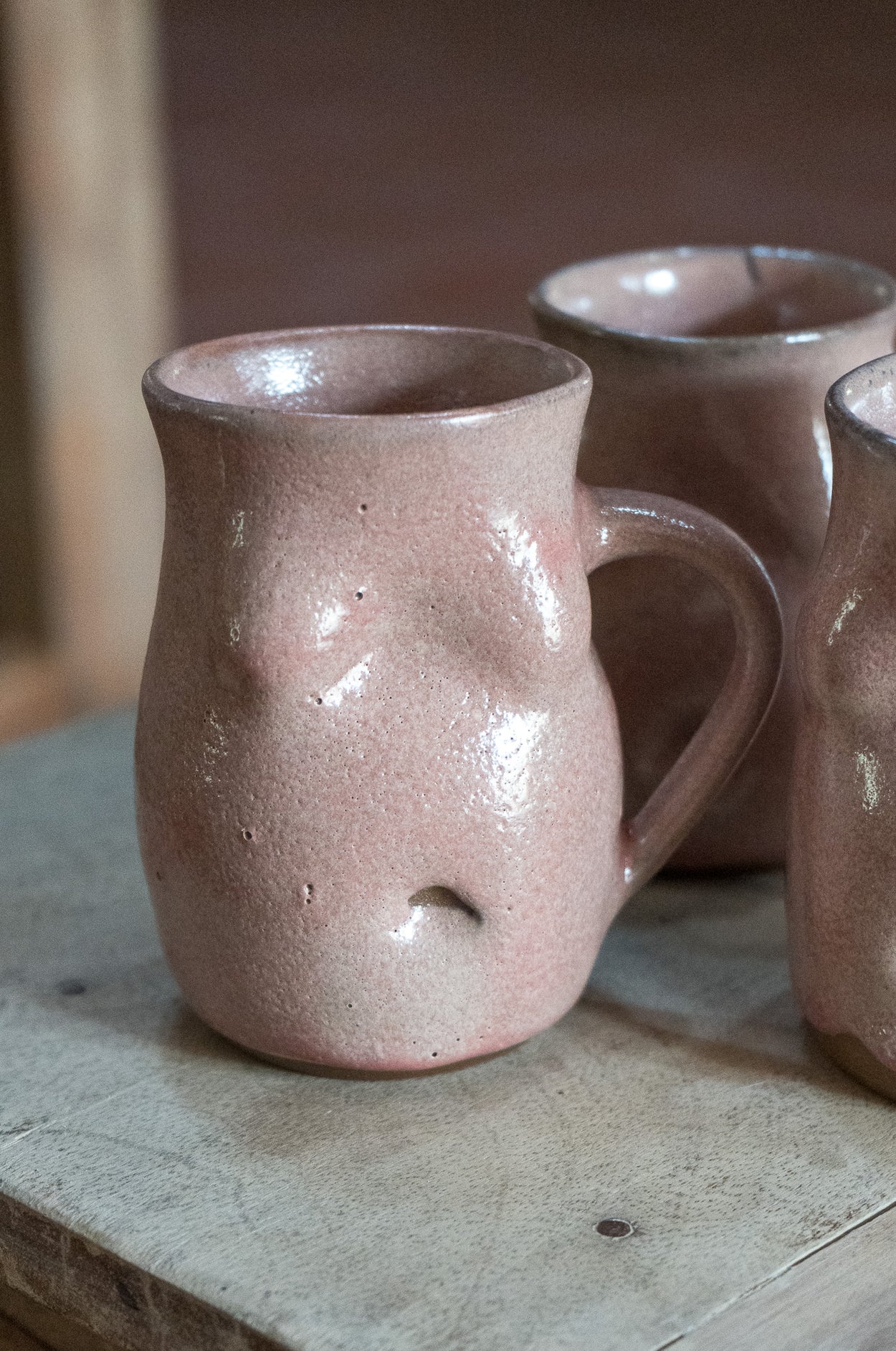 Defective Boob Mug - Earthy Pink
