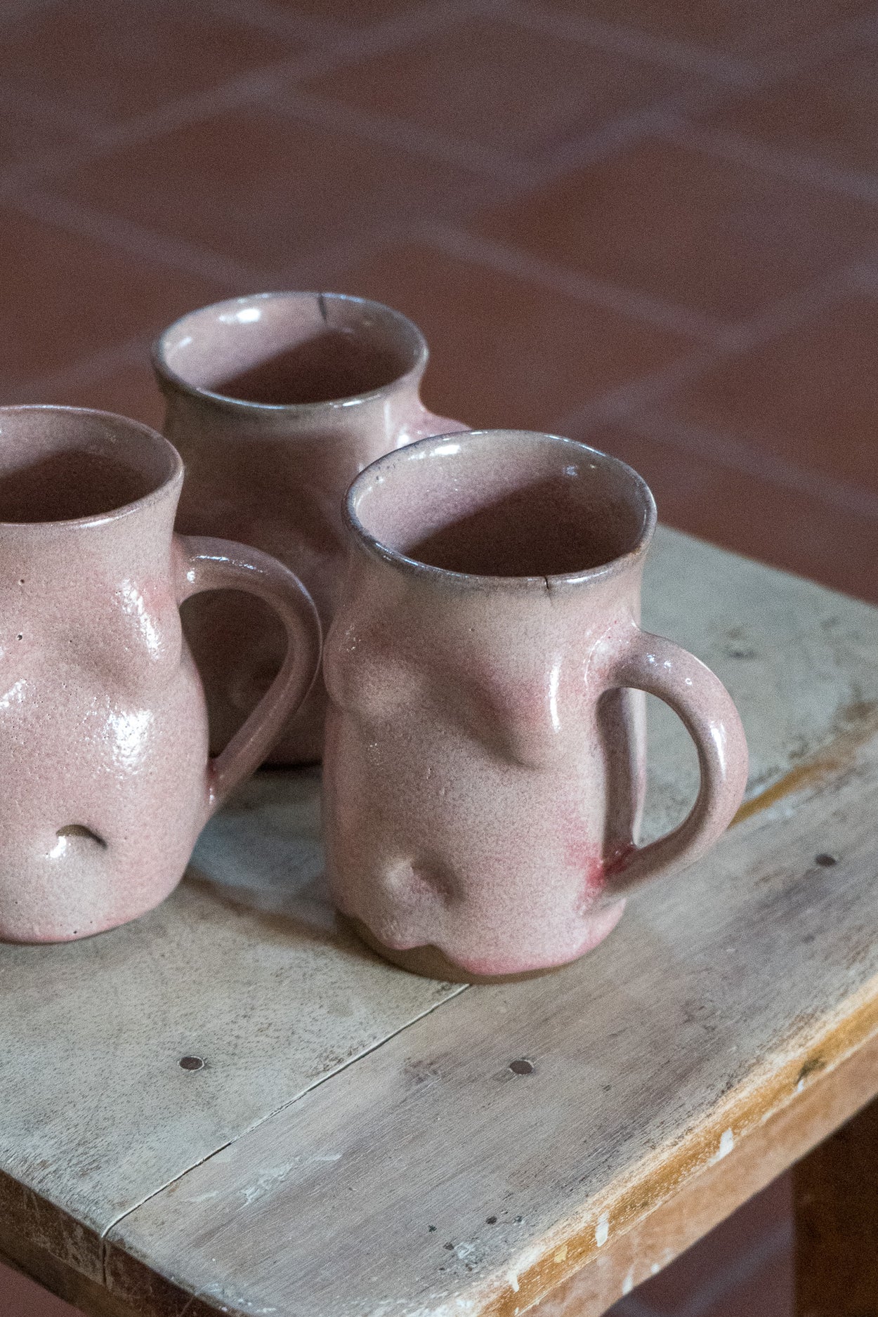 Defective Boob Mug - Earthy Pink