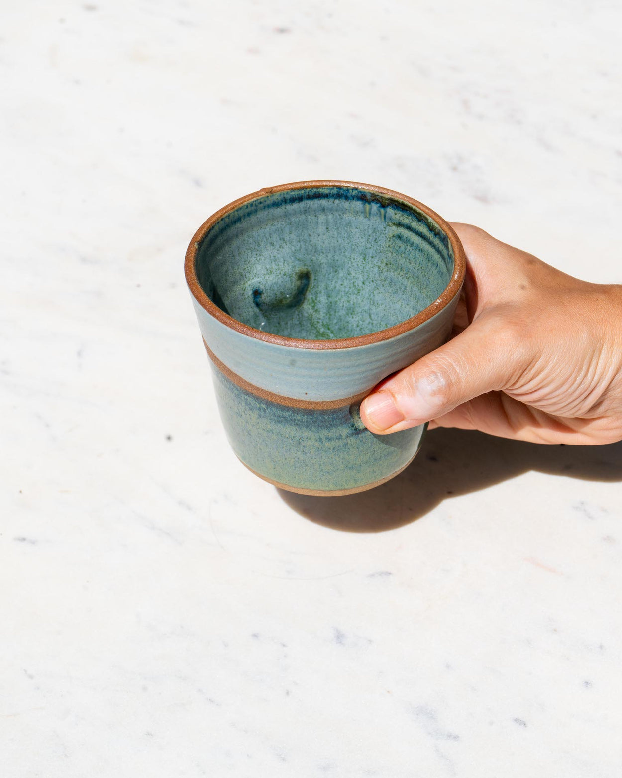 Sage Tumbler Pinched