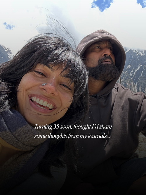 Turning 35 soon! Some thoughts from my journal pages :)