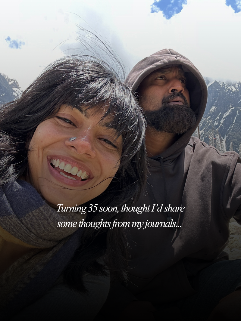 Turning 35 soon! Some thoughts from my journal pages :)