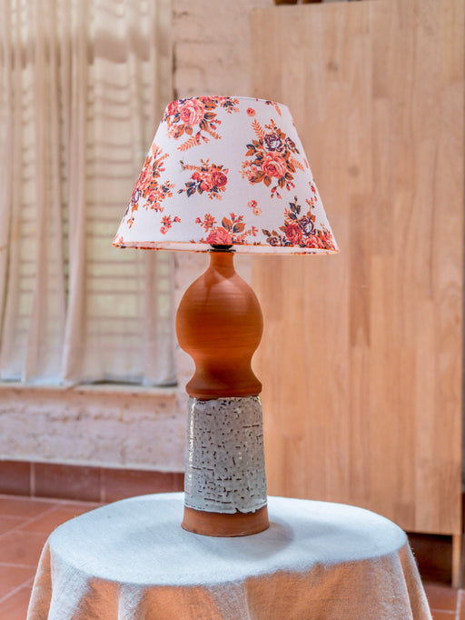 Terraoctta Rose Table Lamp
