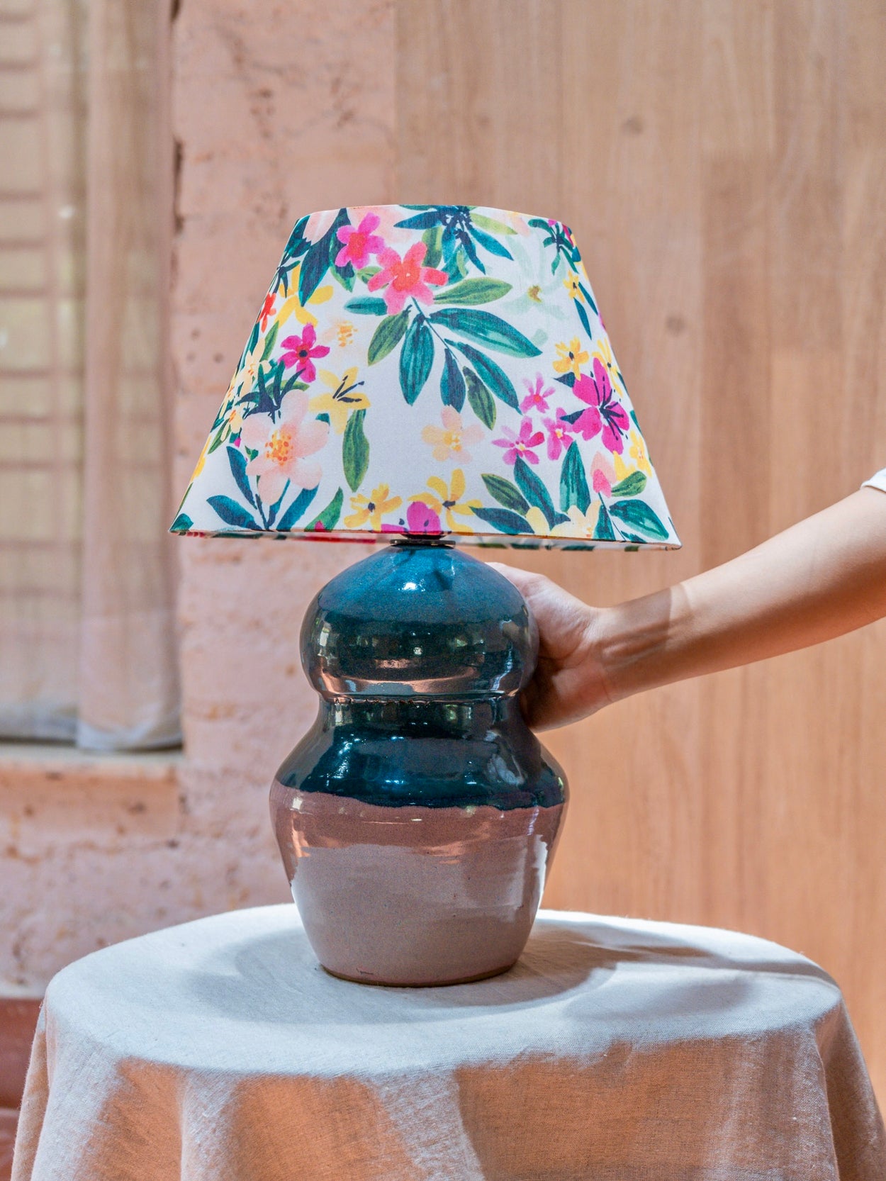 Peacock Bloom Table Lamp