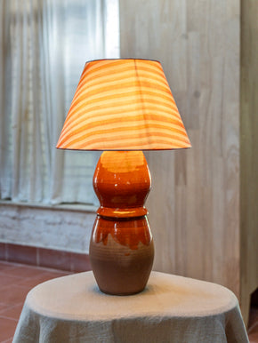 Cinnamon Stripe Table Lamp