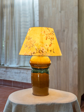 Honey Teak Table Lamp