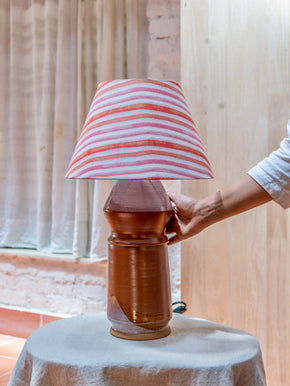Red Earth Stripe Table Lamp