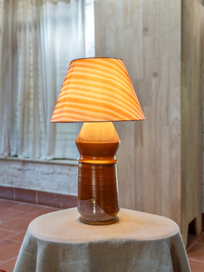 Red Earth Stripe Table Lamp