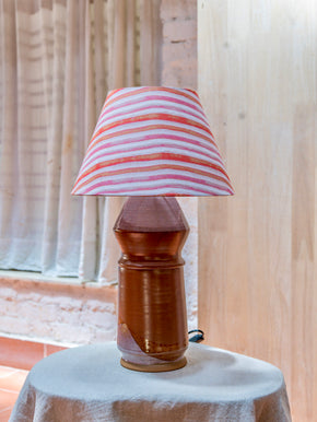 Red Earth Stripe Table Lamp