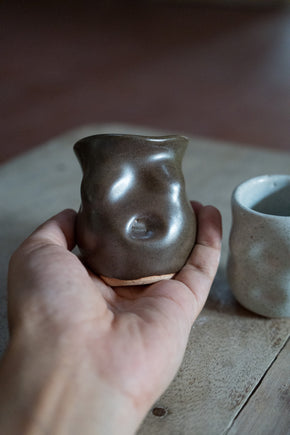 Defective Speckled Miniature Boob Pots (Set of 2)