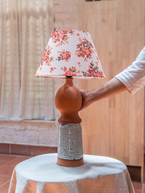 Terraoctta Rose Table Lamp
