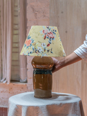 Honey Teak Table Lamp