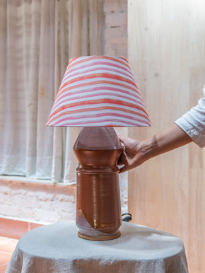 Red Earth Stripe Table Lamp