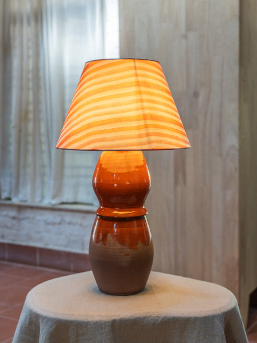Cinnamon Stripe Table Lamp