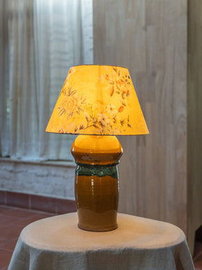 Honey Teak Table Lamp