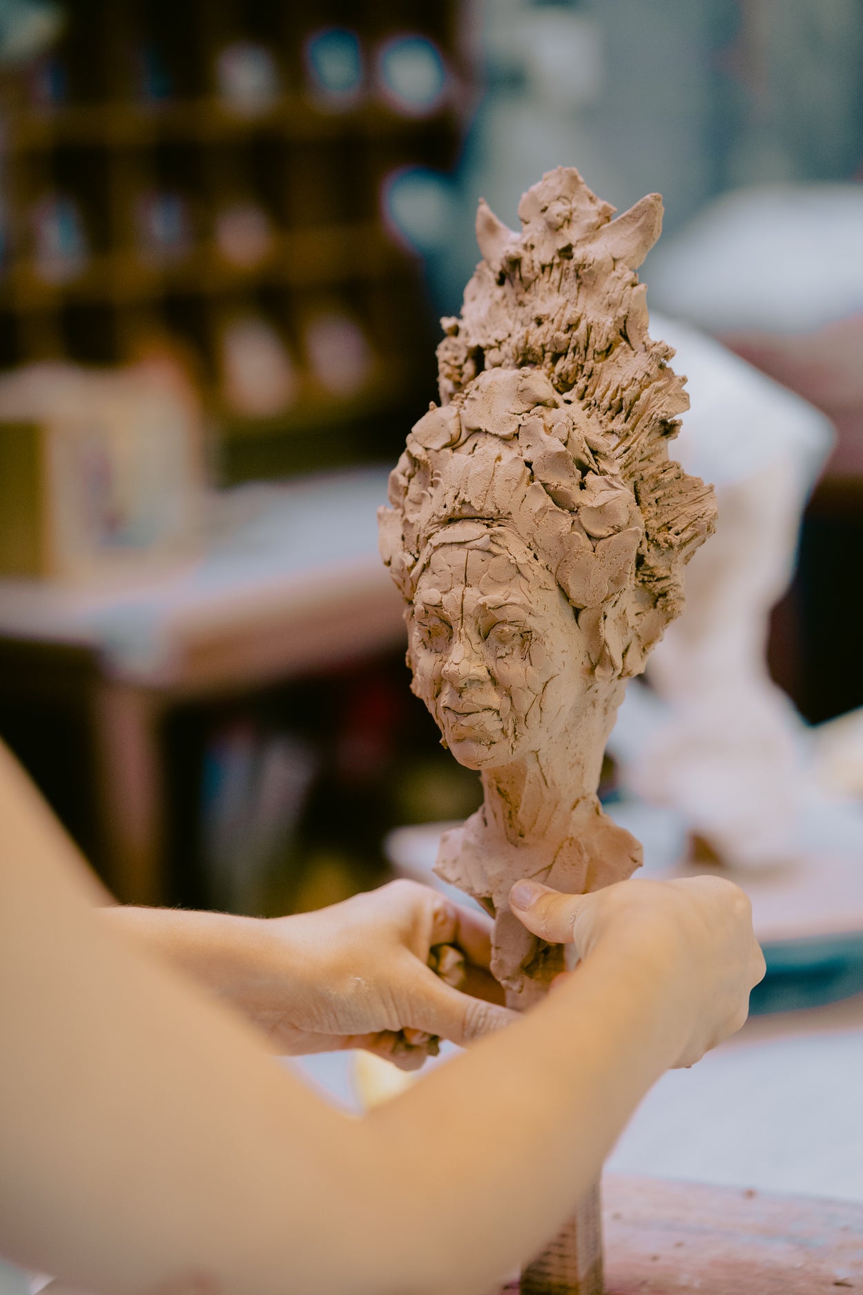 Portrait Sculpture In Clay With Valentina Zlatarova