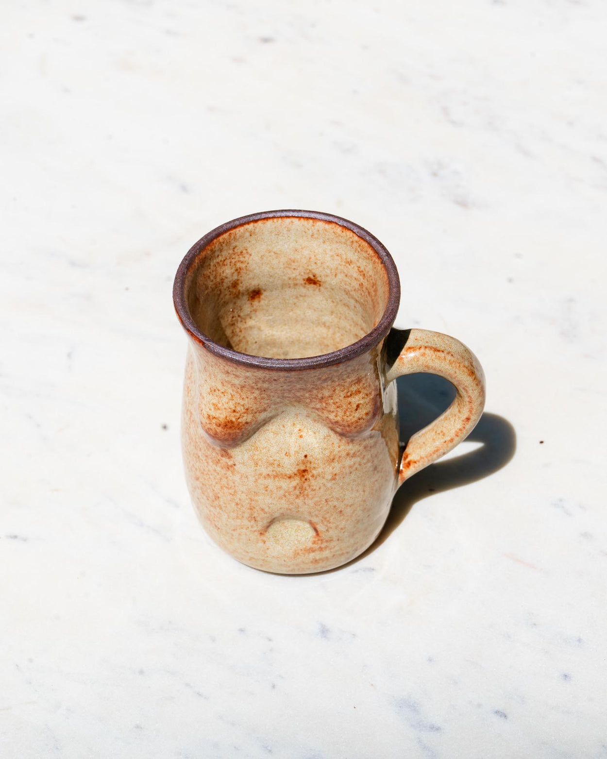 Bhoomi Boob Mug - Speckled Rust Medium